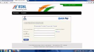 How to Pay BSNL Bill Online directly through the BSNL Portal  Broadband and Landline [upl. by Orrin]