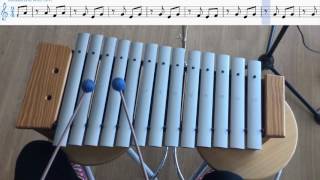 Arreglo Instrumental Orff para secundaria Don Gato Metalófono Solo [upl. by Adnawat]