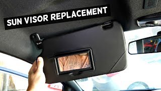 HOW TO REPLACE SUN VISOR SUN VISOR REMOVAL [upl. by Kippar]