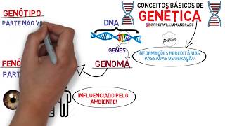 RESUMO  Conceitos básicos de Genética  3 ano [upl. by Lemert220]