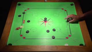 Carrom shots for Beginners  Basic carrom shots  Part 2 [upl. by Uon627]