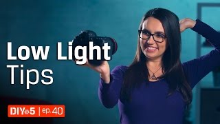 Photography Tips – Shooting in Low Light Indoors 📷 DIY in 5 Ep 40 [upl. by Legnalos]