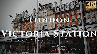 London Victoria Station Walk Through England 4K [upl. by Aidualc641]