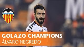 Negredo  Spectacular goal Valencia CF  AS Monaco  Golazo Negredo [upl. by Borchert]