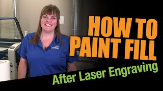 How to Paint Fill Wood that has been Laser Engraved [upl. by Wieche16]