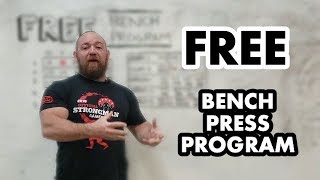 Free Bench Press Program High Frequency 5Week DUP for Explosive Short Term Strength Gains [upl. by Annahvas]