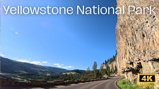 Yellowstone National Park Drive  Tower Junction to Yellowstone Lake in 4K [upl. by Dahraf364]