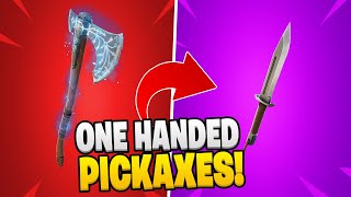 The SWEATIEST One Handed Pickaxes in Fortnite [upl. by Arihsaj]