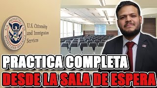 PRACTICA DE EXAMEN DE CIUDADANIA AMERICANA DESDE LA SALA DE ESPERA N400 PREGUNTAS PERSONALES [upl. by Melitta]