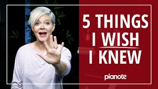 5 Things I Wish Id Known Before Starting The Piano 🎹😓 Beginner Lesson [upl. by Veneaux]