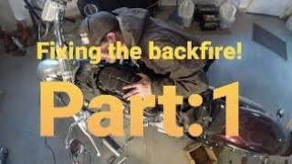 2007 Yamaha VStar backfiring repair Part 1 [upl. by Oatis373]