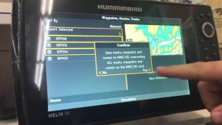 Humminbird waypoint management [upl. by Nidak]