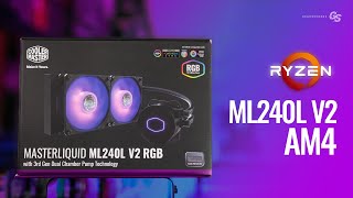 HOW TO Cooler Master ML240L V2 RGB AM4 amp AM5 Install Guide [upl. by Celine]