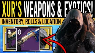 Destiny 2 XURS NEW WEAPONS amp RARE ARMOR 22nd December Xur Inventory  Armor Loot amp Location [upl. by Gillett143]