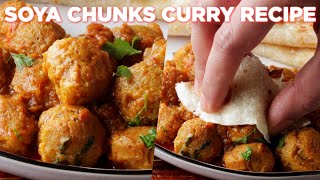 Yummy Soya Chunks Curry Recipe [upl. by Micheil]