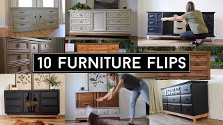 10 Inspiring Furniture Flips Ep 2  Beautiful Furniture Makeovers  Furniture Flips [upl. by Safir915]