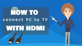 How to connect PC to TV with HDMI [upl. by Ladd]