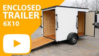 6x10 Enclosed Trailer  Spartan [upl. by Kennett556]