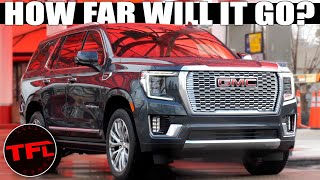 You Wont Believe How Far This Yukon Denali Diesel Will Go On One Tank Road Trip Review [upl. by Eisso784]