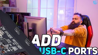 HOW TO ADD USBC PORTS TO YOUR COMPUTER [upl. by Gnov]