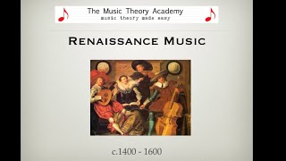 Renaissance Music  A Quick Guide [upl. by Corri]