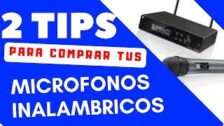 Los mejores Micrófonos inalambricos 2 TIPS para elegirlos 🎤 Estilo Dj [upl. by Dorinda]