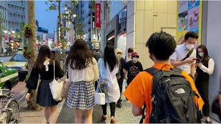 【4K】Tokyo Evening Walk  From Shibuya to Omotesando 2020 [upl. by Dnarud]