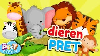 Pretlettertjes DierenPRET • Nr1 • Dierengeluiden • Tellen tot 10 [upl. by Ariada]