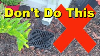 Downspout Drain Pipe  Dos and Donts [upl. by Adnylem410]