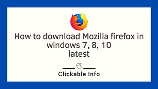 How to Download amp Install Mozilla Firefox on Windows 7  8  10 [upl. by Urd]