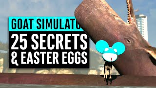 Goat Simulator  25 Secrets and Easter Eggs [upl. by Lenahtan]