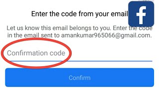 Facebook Confirmation Code Problem  How To Fix Facebook Confirmation Code [upl. by Aikkan768]