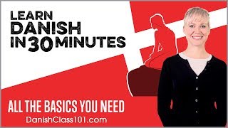 Learn Danish in 30 Minutes  ALL the Basics You Need [upl. by Nylirahs]