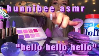 hunnibee asmr repeating quothello hello helloquot intro compilation [upl. by Leirud520]