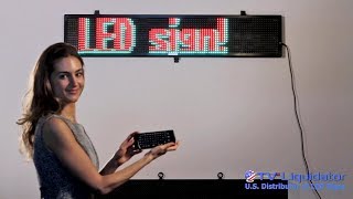 LED Signs Multicolor with Wireless Keyboard [upl. by Aineg63]