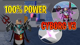 100 Cyborg Showcase In Blox Fruits Strongest Race [upl. by Aoket411]