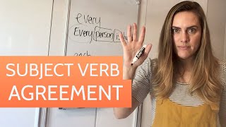 Subject Verb Agreement  English Grammar Course ESL Class [upl. by Hiram]