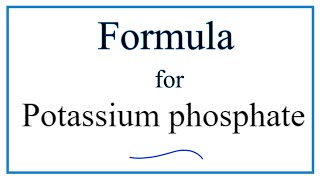 How to Write the Formula for Potassium acetate [upl. by Panayiotis]