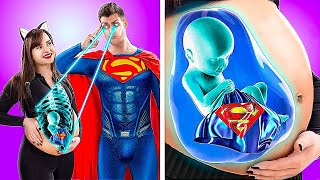 Pregnant Superheroes 14 Funny Pregnancy Situations [upl. by Sheryle]