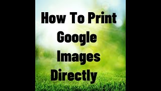 How To Print Google Images Directly [upl. by Yeroc]