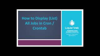 How To Display list All Jobs In CronCrontab [upl. by Atel]