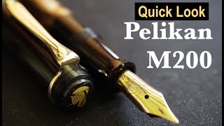 Quick Look Pelikan M200 Fountain Pen [upl. by Itnavart]