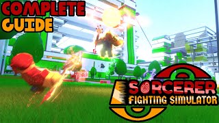 SORCERER FIGHTING SIMULATOR  COMPLETE GUIDE  New Game [upl. by Sharity419]