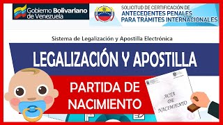 Cómo LEGALIZAR y APOSTILLAR Partida de Nacimiento ✅【ACTUALIZADO】 [upl. by Ahseuqram340]