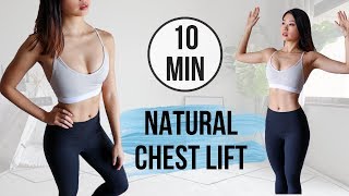 8 Targeted Exercises to Lift Your Chest  Natural Breast Lifting Workout [upl. by Alleuqcaj]