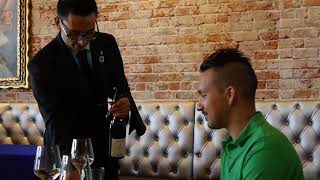 Sommeliers Teach Proper bottle service quotSparkling and Still Winequot [upl. by Aryan]