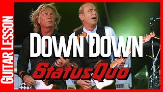 Status Quo  Down Down  Guitar Lessons [upl. by Laet]