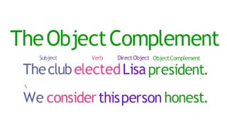 Lesson 09 The Object Complement  SimpleStep Learning [upl. by Ricketts]