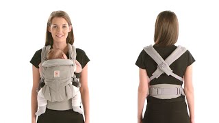 How Do I Crisscross Baby Carrier Straps  Omni 360  Ergobaby [upl. by Ttereve]