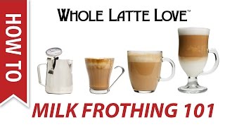 Milk Frothing for Beginners [upl. by Ojyram]